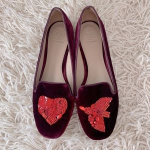 Tory Burch Peace Smoking Slipper Size 9